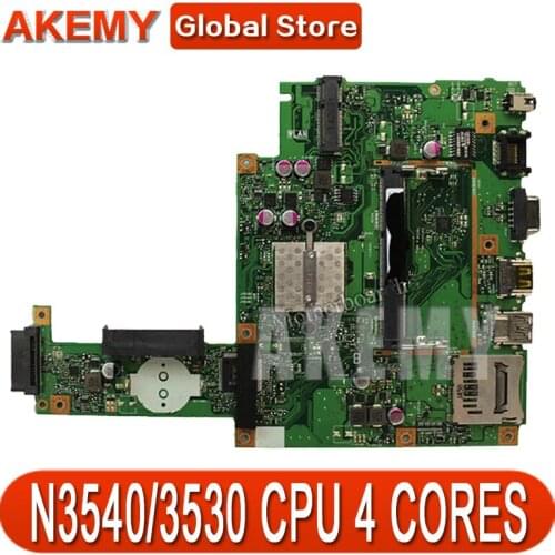 AK For ASUS X453MA X403M F453M Laptop motherboard X453MA N3540/3530 CPU 4 CORES Mainboard test good