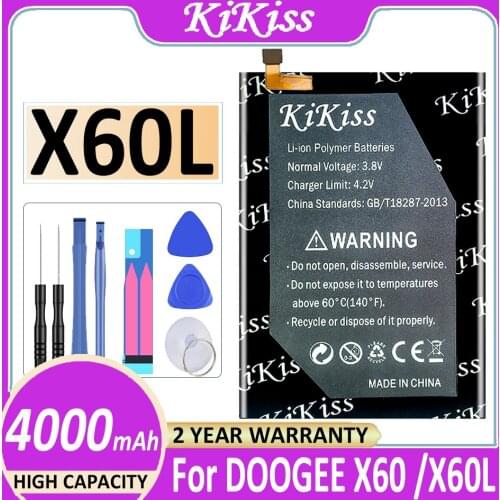 For DOOGEE X60/X60L Battery 4000mAh Original KiKiss battery For DOOGEE X 60 /X60 L Smart Phone