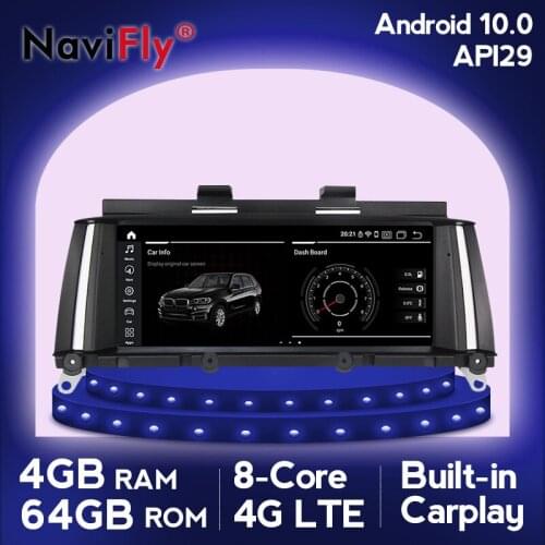 IPS Screen Android 10 4GB+64GB Car GPS Navigation Car dvd Radio multimedia player FOR BMW X3 F25 for BMW X4 F26 CIC NBT WIFI BT