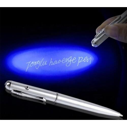 Colorless Luminous Light Pen Uv Lamp Invisible Lamp Ultraviolet Learning Education Toys For Child Ballpoint Pen Luminou Pen