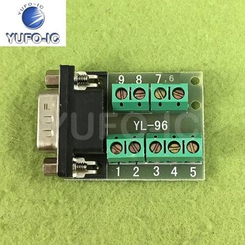 Free Ship 1PCS Male RS232 Go Terminal Serial Terminal DB9 Go Terminal DR9 Connector