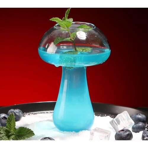 Mushroom Cocktail Glass Molecular Gastronomy Bar Rectification Bartender Special Beer Wine Glasses Goblet Cooler Cup Cocktail