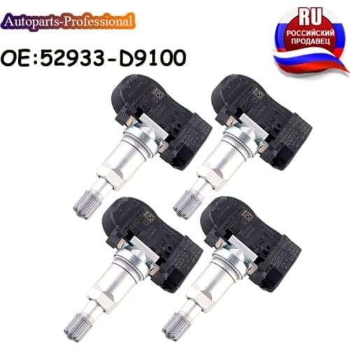 4 PCS For Kia 2016- Sportage QL K7 2016 CADENZA New Genuine TPMS Tire Pressure Monitor Sensor 433MHZ 52933-D9100 52933D9100 Car