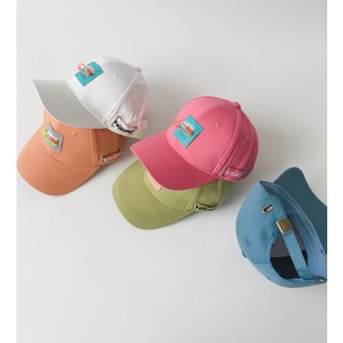 Children Cap Fashion Pin Cotton Boy Girls Baseball Caps Outdoor Baby Visor For Kids Hip Hop Snapback Hats 2 3 4 5 6 7 8 Years