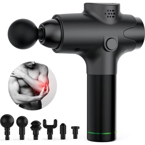 Electric Massage Gun Handheld High Frequency Body Massager Sport Relief Fatigue Pain Device Deep Tissue Muscle Treatment Machine