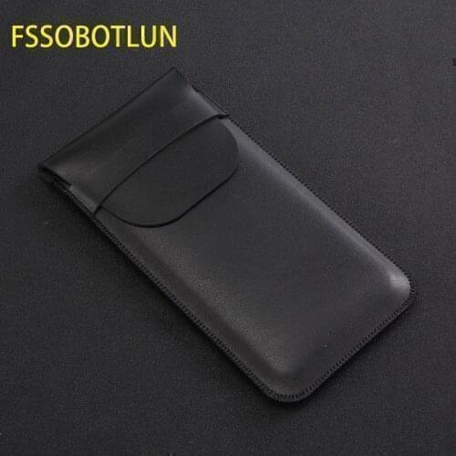 FSSOBOTLUN,For Blackview X/S6/A20 pro/A30 Handmade Phone Case Sleeve Pouch Bag Protective Cover P10000 Pro/BV5800 Pro