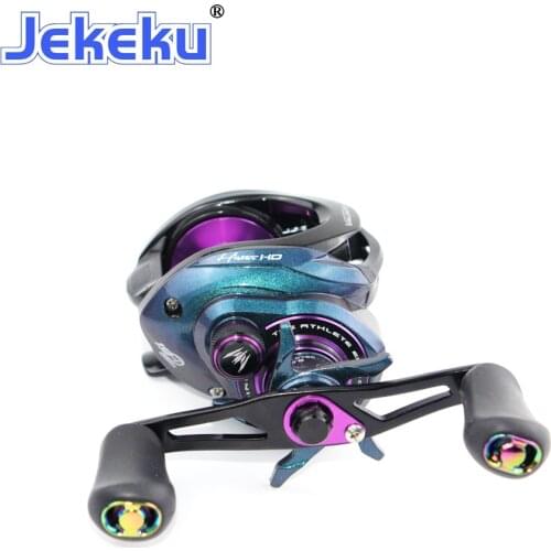 JEKEKU 2021 Baitcasting Fishing Reel Max Drag 8KG 19+1 8.0:1 High Speed forTrout Fishing Rod Magnetic Brake