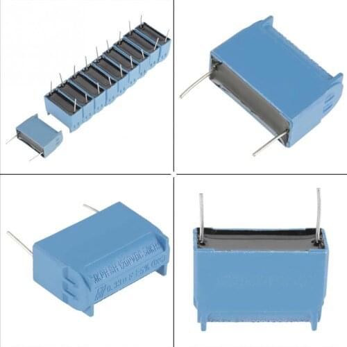 Induction Cooker Capacitor Radial Lead Radial Lead Capacitor 0.33uF 630V Capacitor AC 1200V DC 10Pcs /set