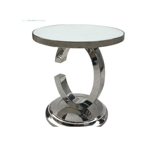 Stainless steel Angle several sofa. Small tea table to move north European metal side table