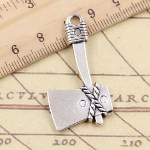 10pcs Charms Axe Ax 41x21mm Tibetan Silver Color Pendants Antique Jewelry Making DIY Handmade Craft Pendant