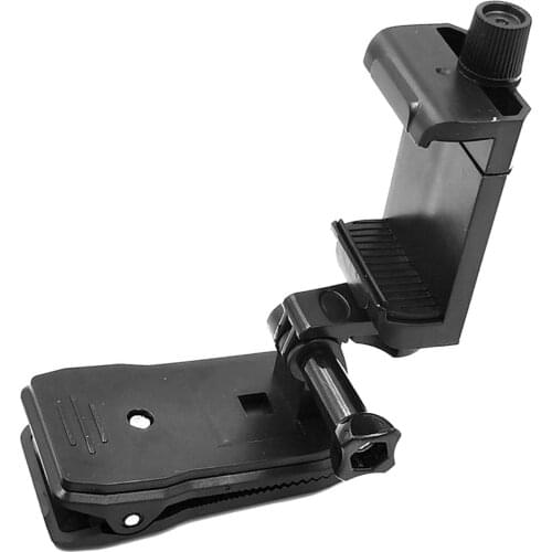 Backpack Strap Mount Quick Clip Mount Action Camera Holder Clamp 360 Rotate, Black