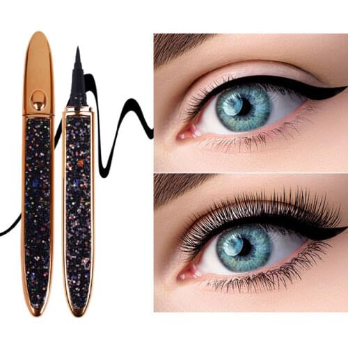 Self-adhesive Magic Lash Liner Glue Pen Non Magnetic No Glue Diamond Glitter Liquid Eyeliner Waterproof Long Lasting Fast Drying