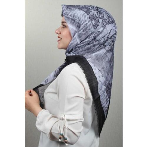 JAWEL PATTERNED LINEN FLAMLI SCARF-DESEN-37-RENK-16