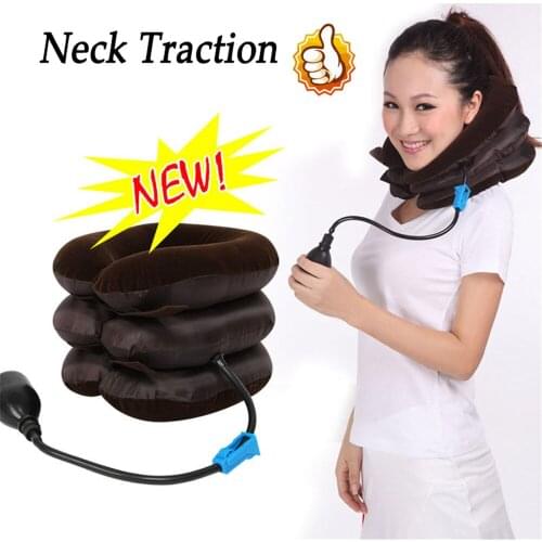 Neck Massager Neck Brace Support Cervical Collar Air Tracttion Fatigue Reliever Therapy Device Multifunction Neck Pillows 3