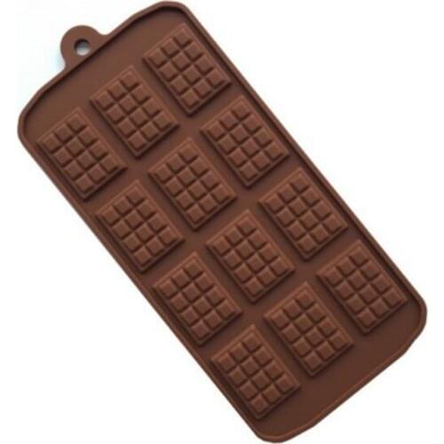Silicone Mold 12 Even Chocolate Mold Fondant Molds DIY Candy Bar Mould Cake Decoration Tools Kitchen Baking Accessories