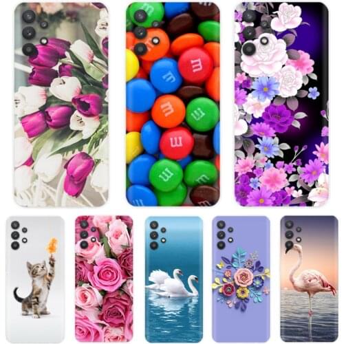Silicone Case For Samsung Galaxy A32 Case A325F 6.4'' Funda Phone Case For Samsung A32 2021 A 32 5G A326B 6.5'' Soft Cover Coque