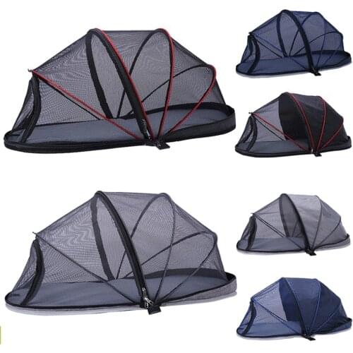 2021 New Pet Tent House Foldable Small Dog Tent With Cushion Portable Outdoor Puppy Kennel Cat Travel Cage Indoor Pet Fence