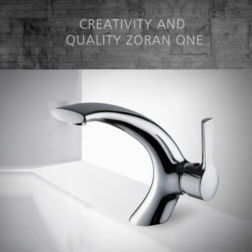 LIUYUE Basin Faucets Brass Chrome Modern Style Bathroom Basin Mixer Faucet Deck Mounted Cold Hot Water Sink Mixer Taps Torneira