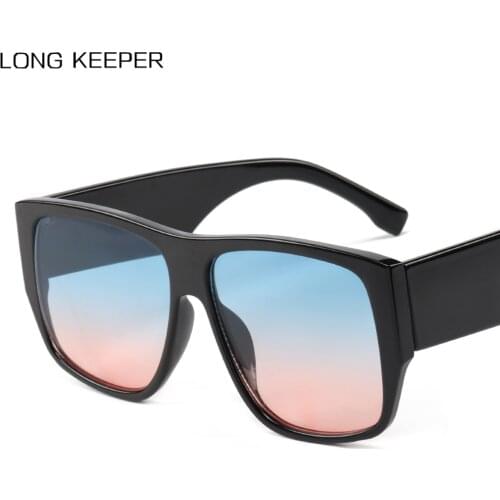 2020 New Oversized Women Sunglasses Vintage Big Frame Glasses Men Retro Gradient Sun Glasses Female Luxury Brand Gafas UV400
