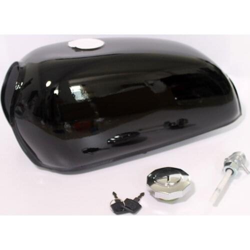 Universal Black Motorcycle 6L Gal Capacity Fuel Tank Dominator Gas For Retro Cafe Racer Tank Honda Jialing70