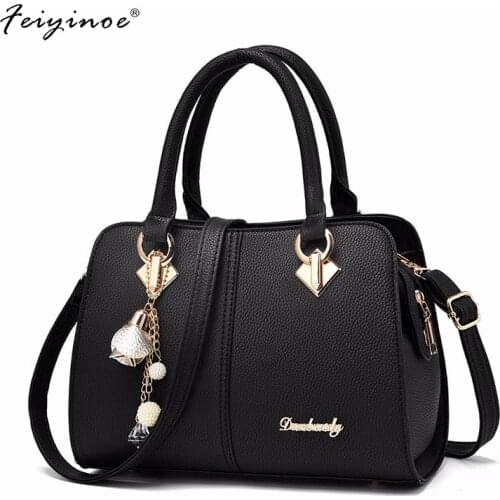 Women Hardware Solid Totes Handbag High Quality Party Purse Casual Crossbody Messenger Shoulder Bags
