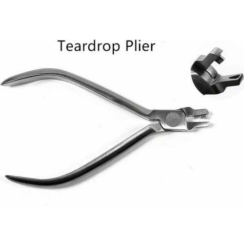 1pcs Dental Orthodontic Thermal Forming Retainer Pliers Stainless Steel Teardrop