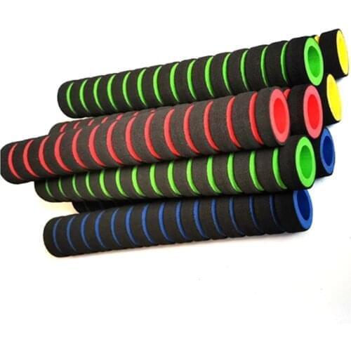 22cm Long Bicycle Grips 1 Pair Bike Racing Bicycle Motorcycle Handle Bar Foam Sponge Grip Cover Non-slip Soft Handlebar Bike Bar