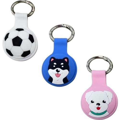 3pc Anime Silicone Protective for AirTag Anti-lost Keychain Sleeve Case Key Finder Protection Case Shell Anti-fall cute Keychain