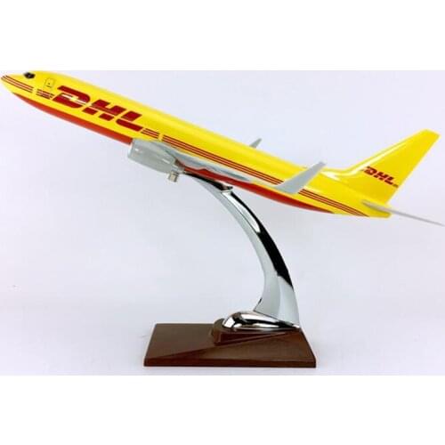 30CM Airplanes DHL Express delivery airline Boeing B737 Plane model Resin Diecast aircraft Airplanes Gift collectible display