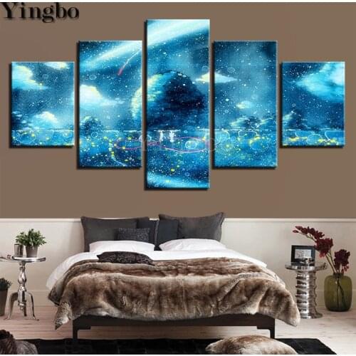 5 pcs Diamond Embroidery 5 Pieces Galaxy Planet Landscape Diy Diamond Painting Cross Stitch Handmade gift full Square Round