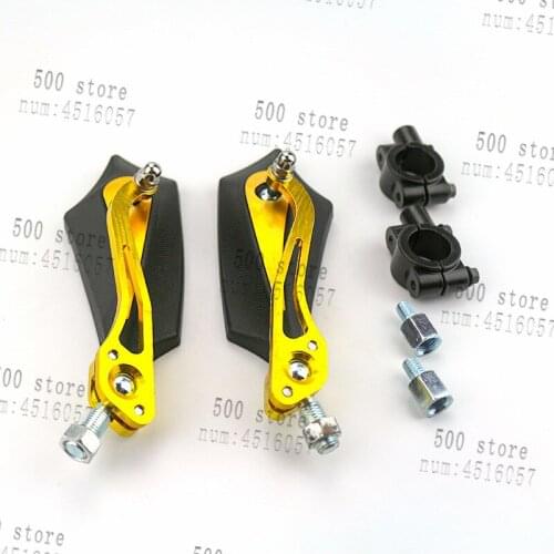 Free shipping 8mm 10mm motorcycle mirrors side rearview mirror universal motorcycle accessories gold