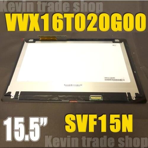 Free shippping NC155WSL01 Touch Screen Digitizer Assembly For Sony Vaio SVF15N SVF15N1B4E Laptop LCD display matrix VVX16T020G00