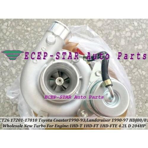 Free Ship CT26 17201-17010 17201 17010 Turbo Turbocharger For TOYOTA Landcruiser Land cruiser Coaster HDJ80 81 1HDT 1HD-FT 4.2L