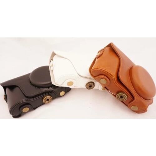 Pu Leather Camera Case For Samsung GALAXY EK-GC100 GC100 GC200 EK-GC-200 Digital Camera Bag Black Cover