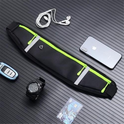 Men Women Waterproof Sports Phone Belt Bag for 4.0-6.5 inches Phone Universal Outdoor Running Riding Portable Bag Night Vision