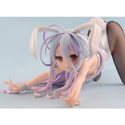 12cm NO GAME NO LIFE Bunny girl Shiro action figure toys collection Christmas gift doll with box