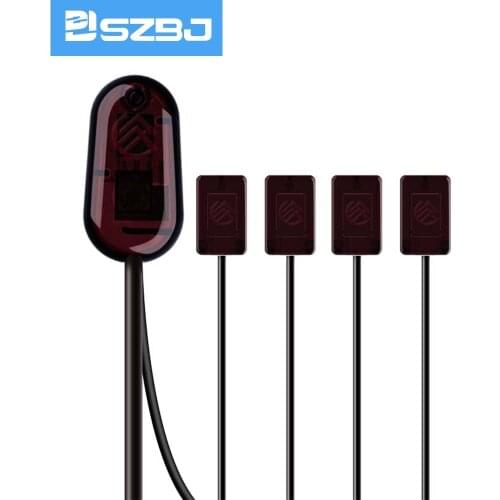 IR Repeater Infrared Remote 1 Receiver 4 Emitters Control Kit Hidden IR System, USB Adapter for Amplifier Cable Box Stereo