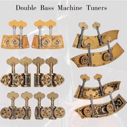 NAOMI Double Bass Tuning Pegs Tuner Set Dual Tuner Plate/Single Tuner/German Style Bass Tuner ContraBass Machine Head