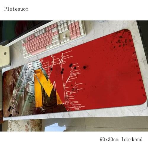 Metro 2033 mousepad 900x300x4mm present Computer mouse mat gamer gamepad pc Birthday gaming mousemat desk pad office padmouse
