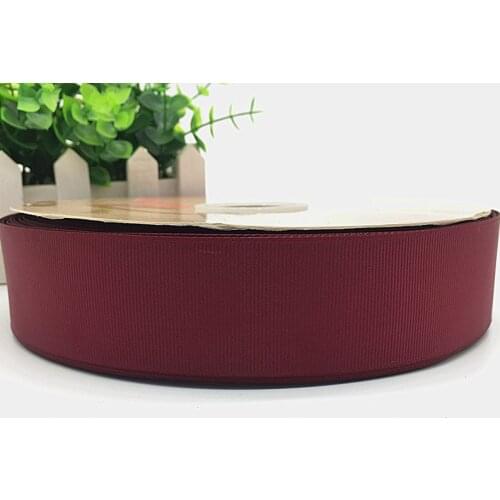 5 yards High Quality Ribbon 6/10/15/20/25/38/50mm Wedding Decoration Grosgrain Ribbon Gift Wrapping Christmas Ribbon #Deep Red