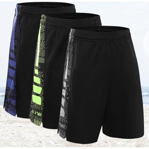 Summer Running Shorts Men Outdoors Workout Short Pants Knee Length Loose Breathable Training Gym Sport Shorts Male Plus Size