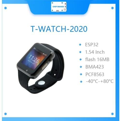LILYGO T-WATCH-2020 V3 Microphone IPS Touchable ESP32 WIFI Bluetooth Vibration Motor Speaker Three-axis Accelerometer Pedometer