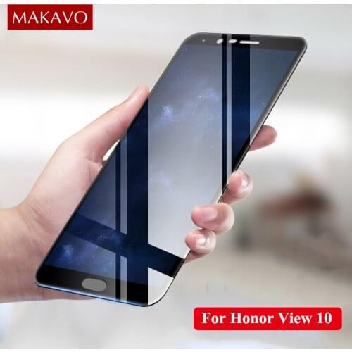 MAKAVO For Huawei Honor 10 Tempered Glass 9H 2.5D Explosion-proof Screen Protector Film For Huawei Honor View V10 10