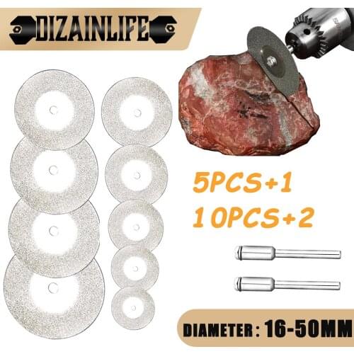 Mini Diamond Cutting Disc Circular Saw Blade Set for Dremel Drill Rotory Tools Accessories Diamond Grinding Wheel Abrasive Disc