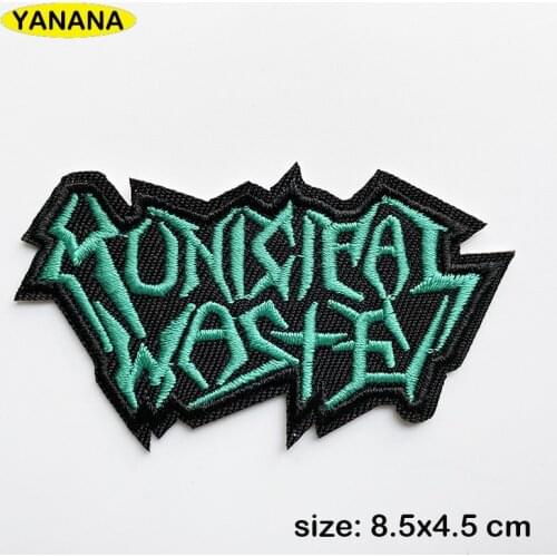 Rock Patches for Clothing DIY Stripes Written Words Sticker Clothes Stickers Apparel Garment Accessorie