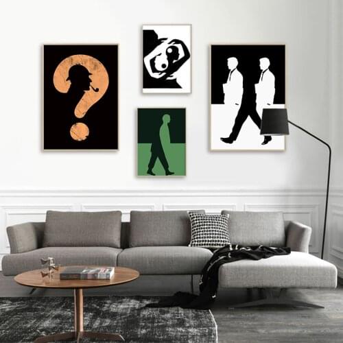 Nordic Abstract Figure Wall Art Poster and Prints Geometry Character Canvas Pictures Modern Home Minimalist Decorative Painting