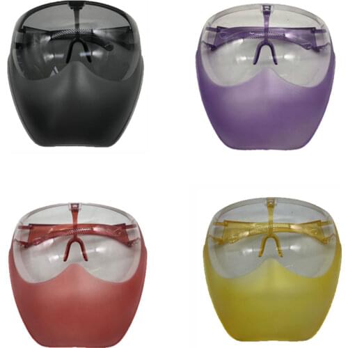 New 6 Colors Adult Eye Shield Visor Wrap Shield Adult Sun Glasses Half Face Shield Guard Protector Face Mask Anti-spray Mask