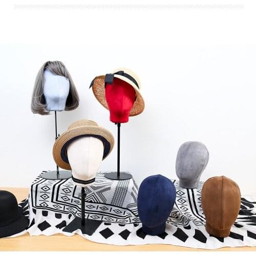 New Arrival Fashionable Fabric Head Mannequin Colorful Mannequin Head Manikin On Promotion