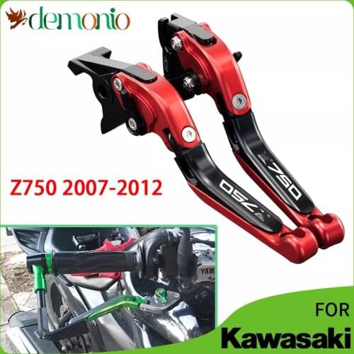 Motorcycle Adjustable Extendable Lever Brake Clutch Levers For Kawasaki Z750 2007 2008 2009 2010 2011 2012 Z 750 Z-750