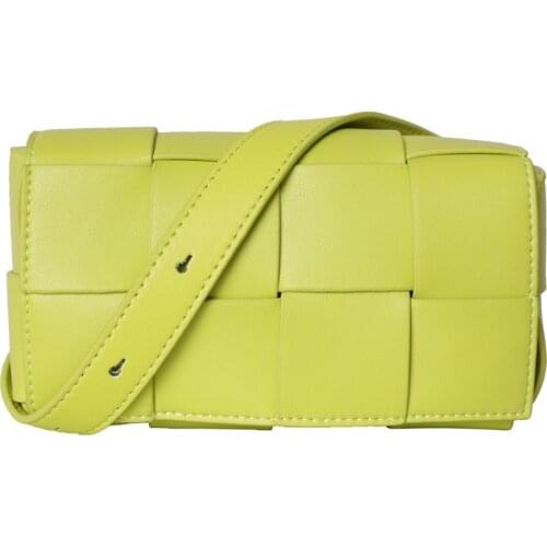 Genuine Leather Women Chest Bags Brand Designer Ladies Weaving Chain Shoulder Bag High Quality Female Small Waist Pack 14 Colors